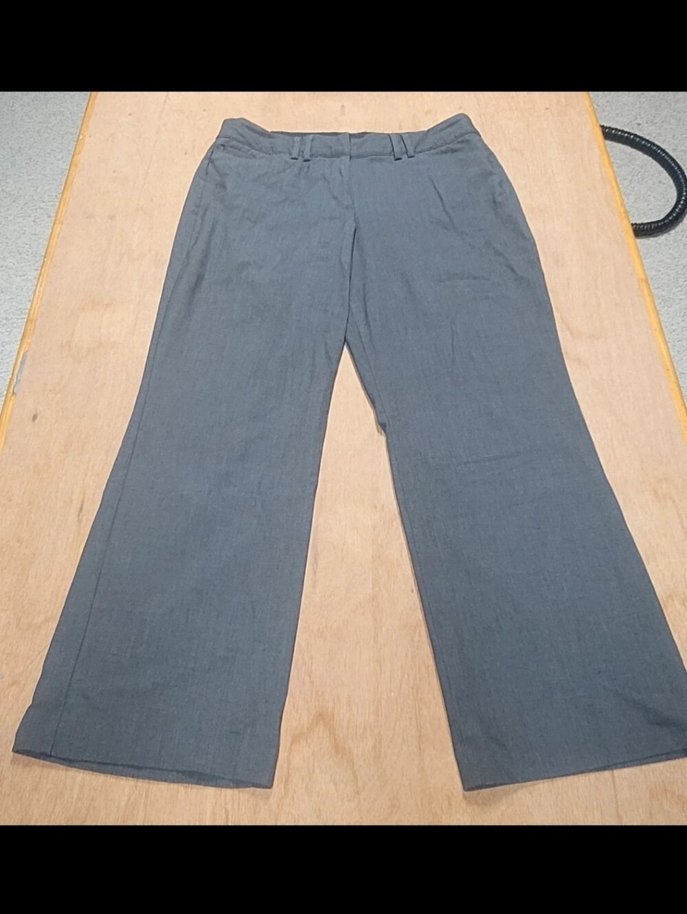 Lane Bryant Women's Gray Wide-Leg Dress Pants